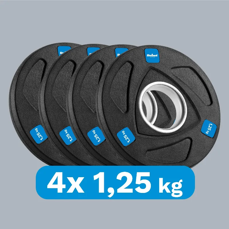 Disc Greutate Fonta Cauciucata Set 4 X 1.25 KG Rebel AC