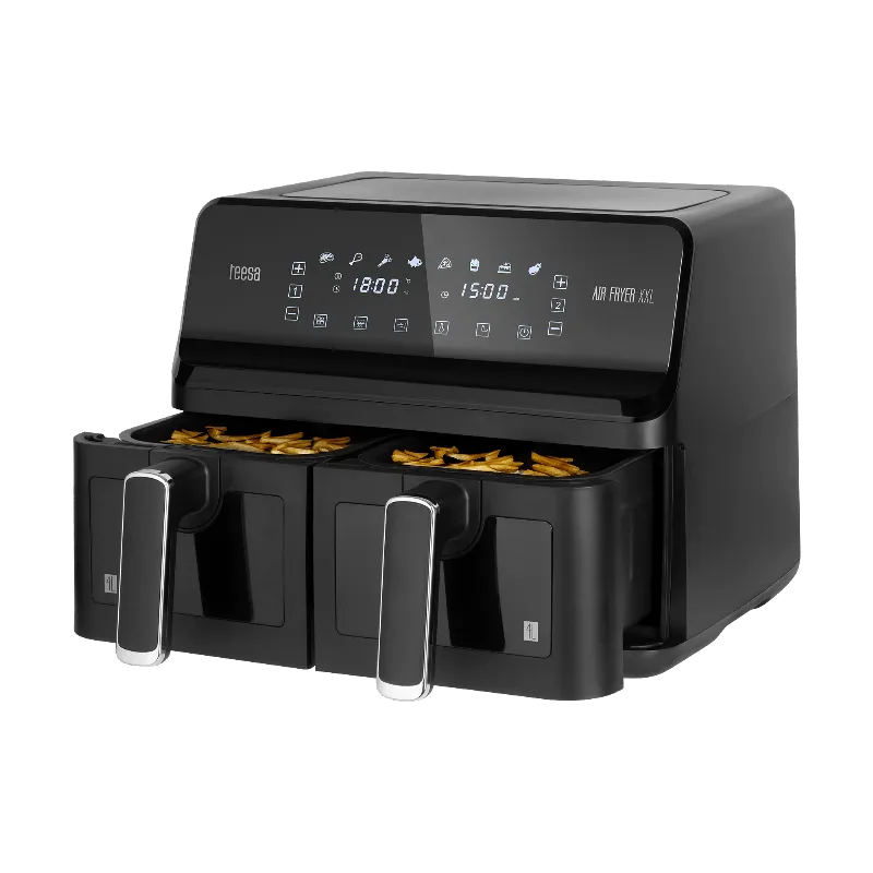 Friteuza Dubla Airfryer 8L 2700W Teesa Air Fryer Dual