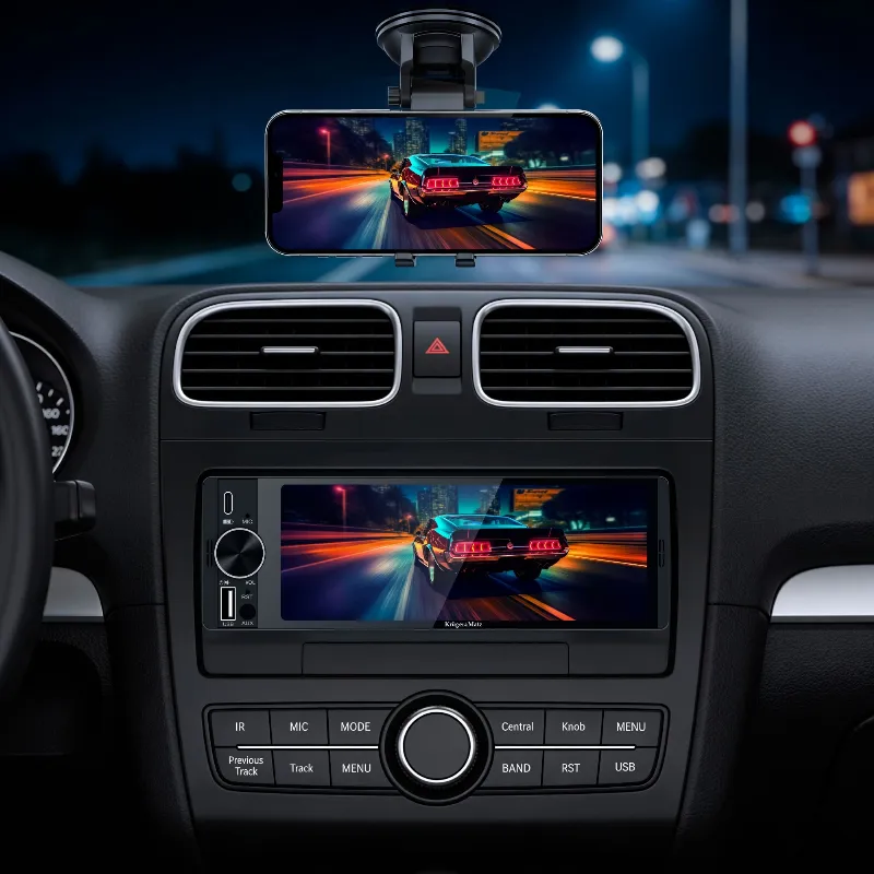 Player Auto 1 din 4X60W Carplay Androidauto Kruger Matz