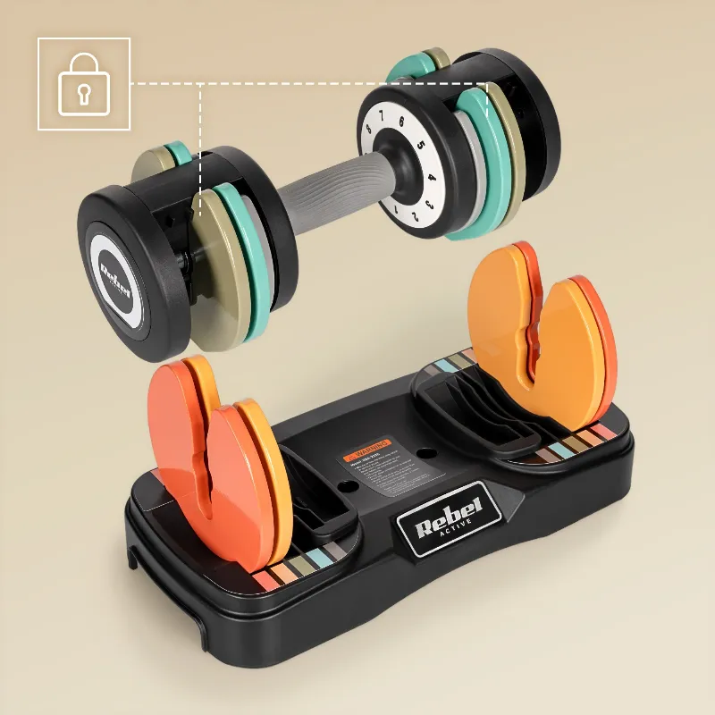 Set 2X Gantera Fonta Reglabila 1KG 2X10KG Rebel Active
