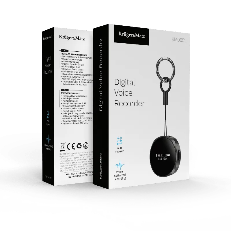 Reportofon Digital 4GB 120MAH Kruger Matz