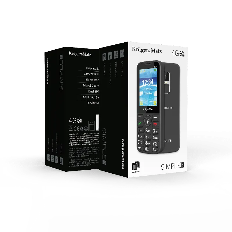 Telefon Gsm Seniori 4G Buton Sos Kruger Matz
