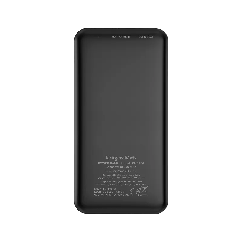 Power Bank 10000MAH Li-Pol QC /PD Kruger Matz