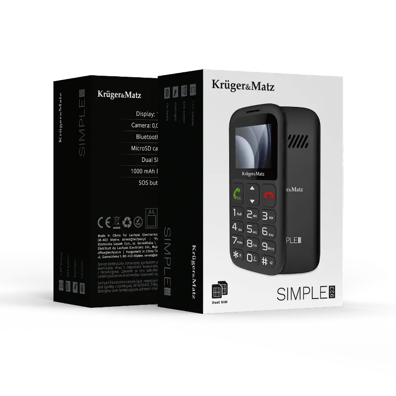 Telefon GSM Seniori Buton SOS Kruger Matz