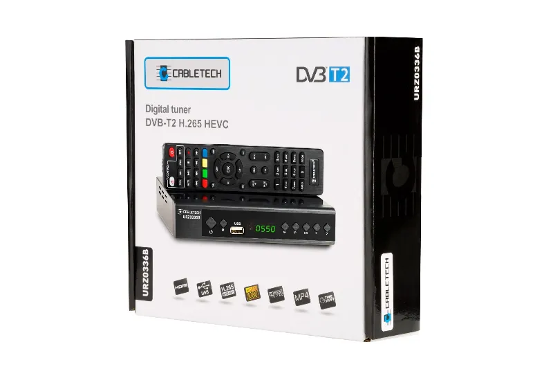 Tuner Digital Terestru / Cablu DVB-T2/C H.265 Cabletech