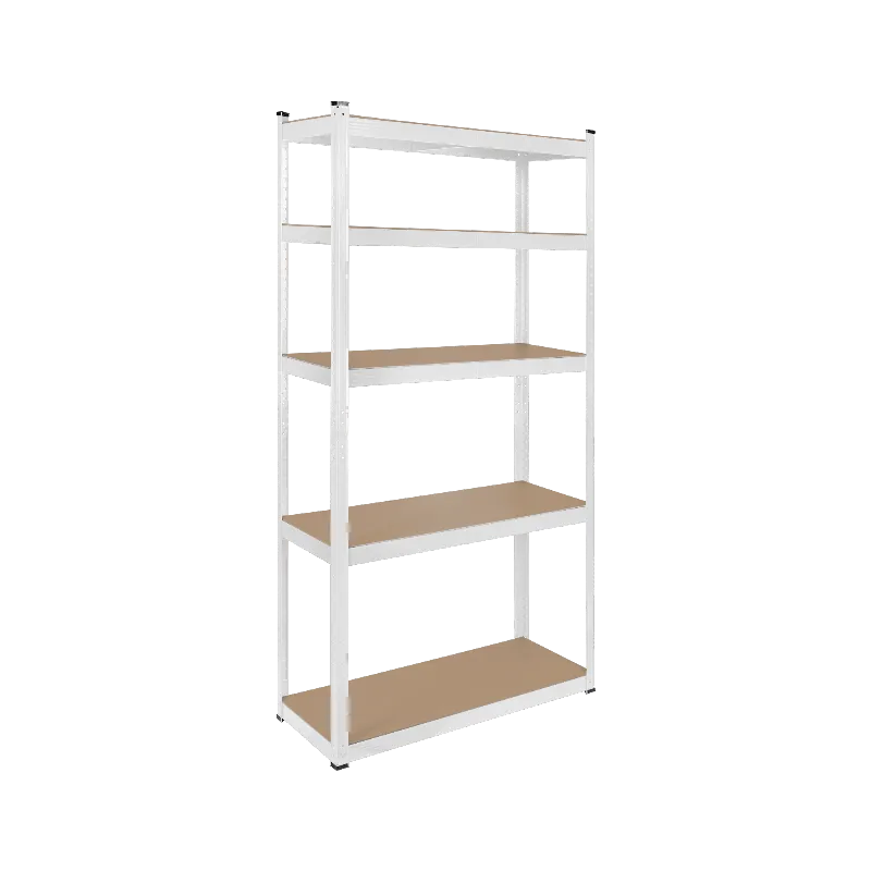 Raft Metalic 5 Polite 750KG MDF 180X90X40 Alb Rebel