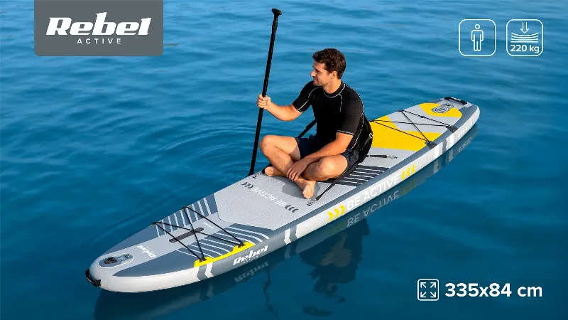Set Placa Gonflabila Stand Up Paddle Sup Pro Rebel Acti