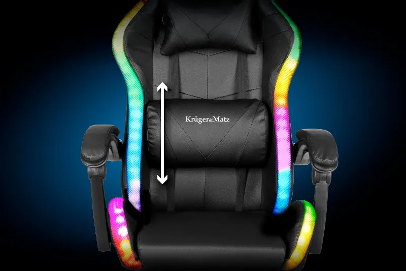 Scaun Gaming Gx-150 Negru LED Kruger Matz
