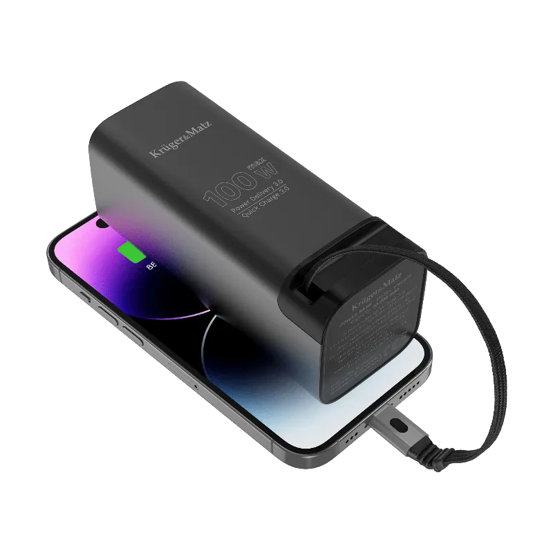 Power Bank 20000 MAH Li-Ion 100W QC PD Kruger Matz