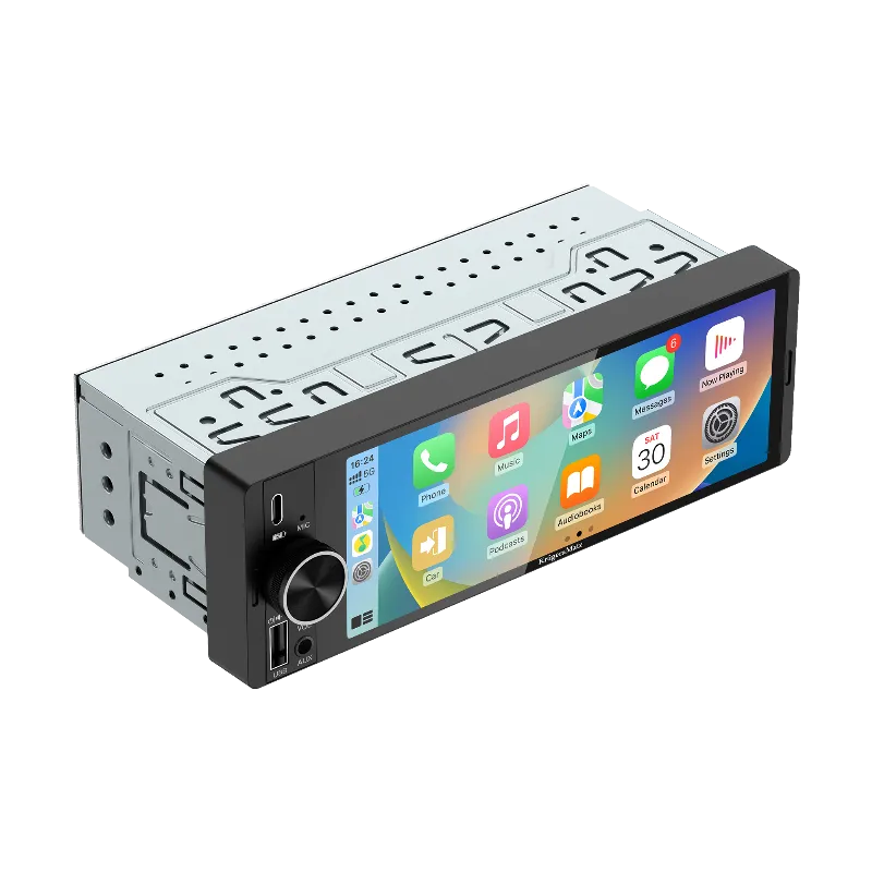 Player Auto 1 din 4X60W Carplay Androidauto Kruger Matz