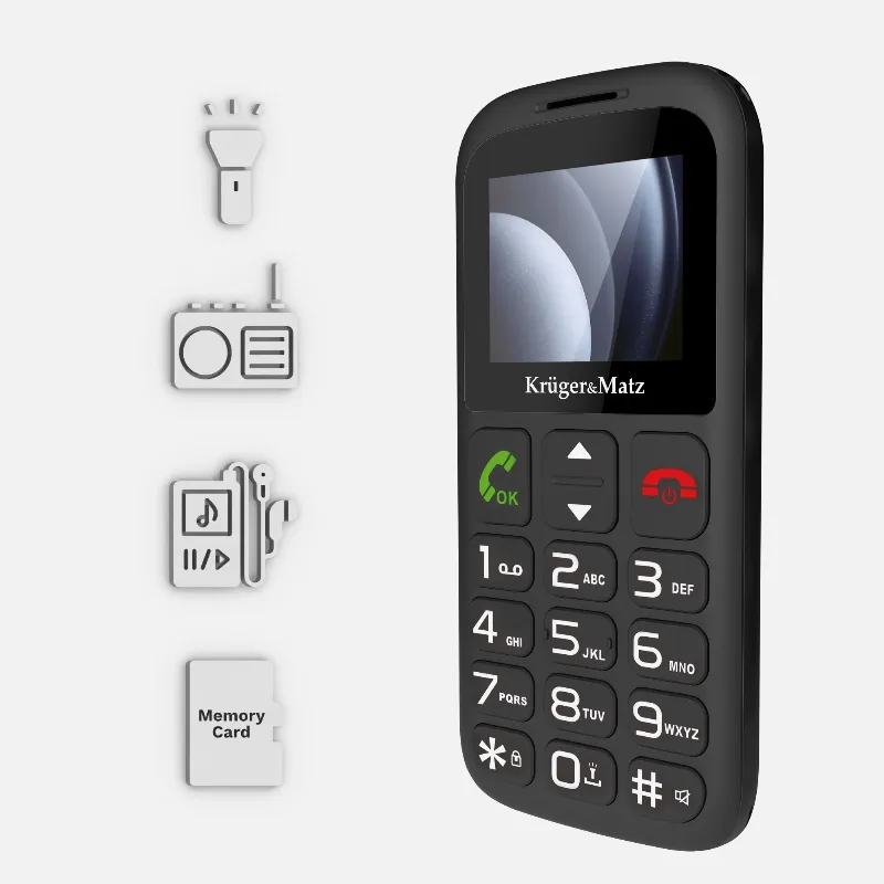 Telefon GSM Seniori Buton SOS Kruger Matz