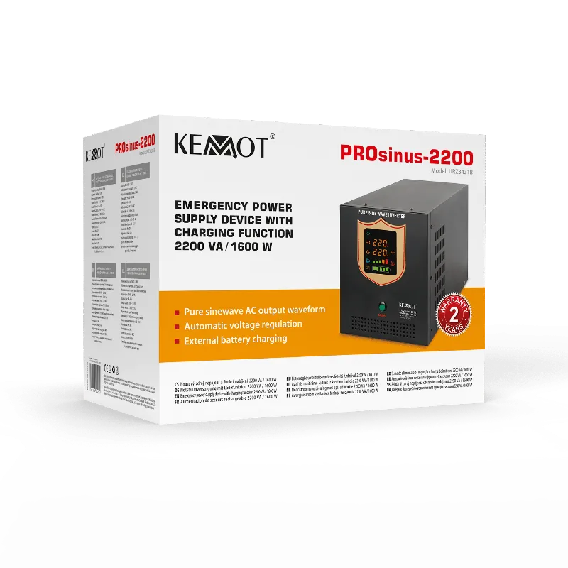 UPS Centrale Sinus Pur 2200VA/1600W 12V Kemot