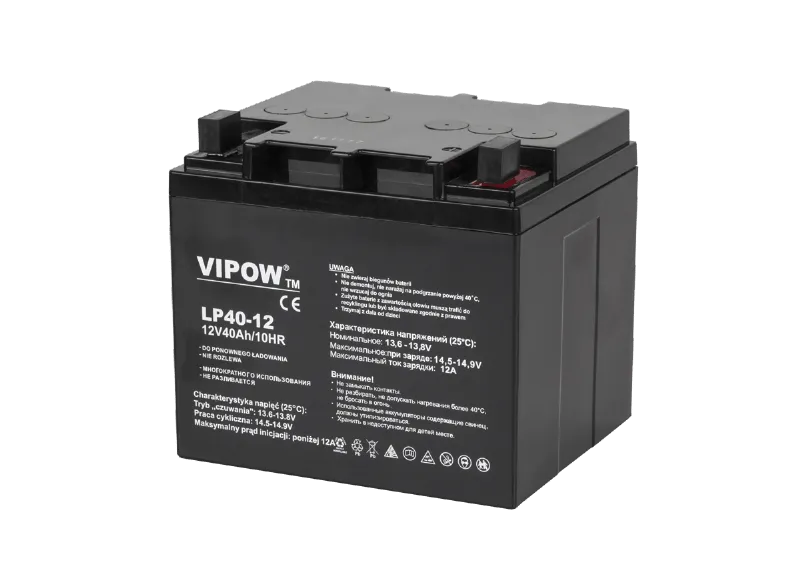 Acumulator Stationar AGM VRLA 12V 40AH Vipow