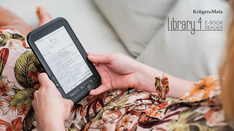 Ebook Reader 6 Inch E-Ink Library 4 Kruger Matz