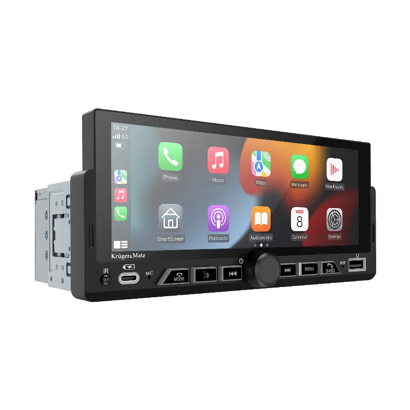 Player Auto 1 din 4X60W Carplay Androidauto Kruger Matz