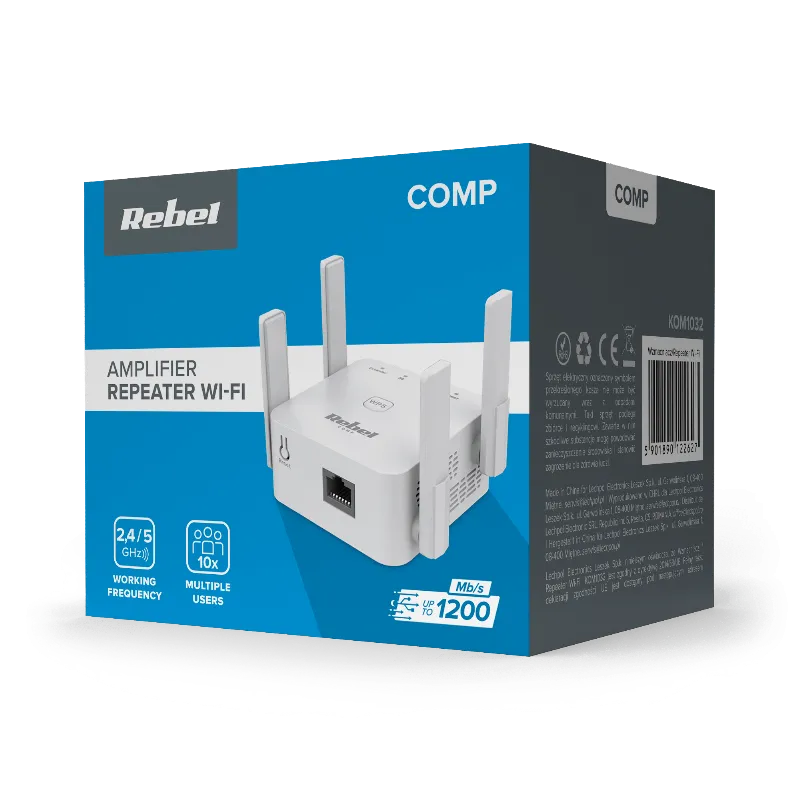 Range Extender Repeater Dual Band 300MBPS Rebel
