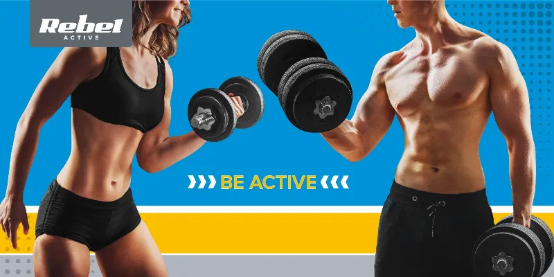 Disc Greutate Compozit Set 2 X 10 KG Rebel Active