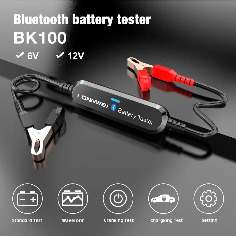 Tester Baterie cu Bluetooth BK100 Konnwei