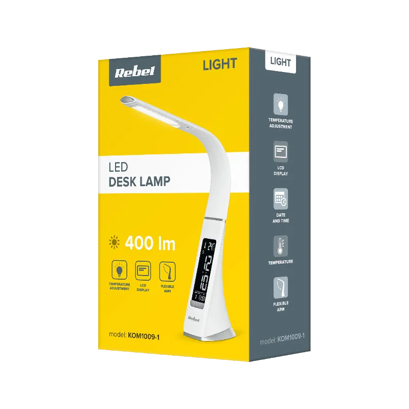 Lampa LED Birou Display Temperatura Rebel