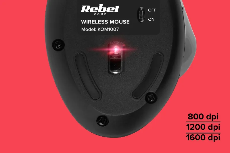 Mouse Vertical Wireless WM500 Rebel