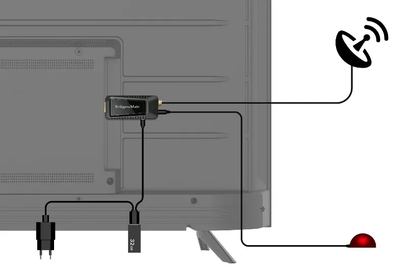 Tuner DVB-T2 HEVC H.265 HDMI Kruger Matz