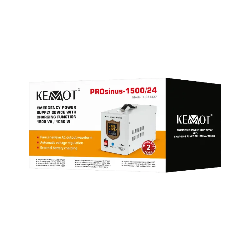 UPS Centrale Termice Sinus Pur 1500VA/1050W 24V Kemot