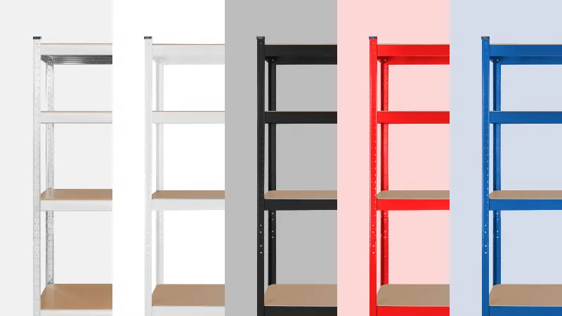 Raft Metalic 5 Polite 750KG MDF 180X90X40 Negru Rebel
