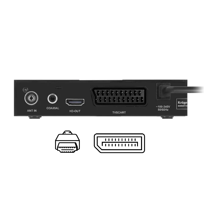 Tuner DVB-T2 H.265 HEVC Kruger Matz