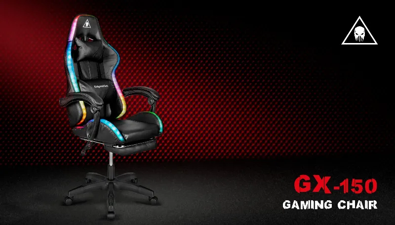 Scaun Gaming Gx-150 Negru LED Masaj Kruger Matz
