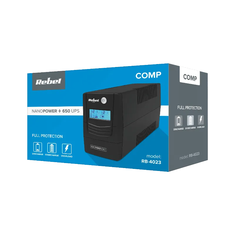 UPS Offline Nanopower Plus 650 (650VA/360W) Rebel