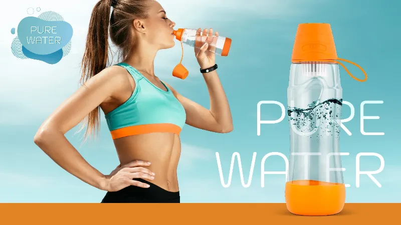 Sticla cu Filtru Carbon Activ Teesa Pure Water