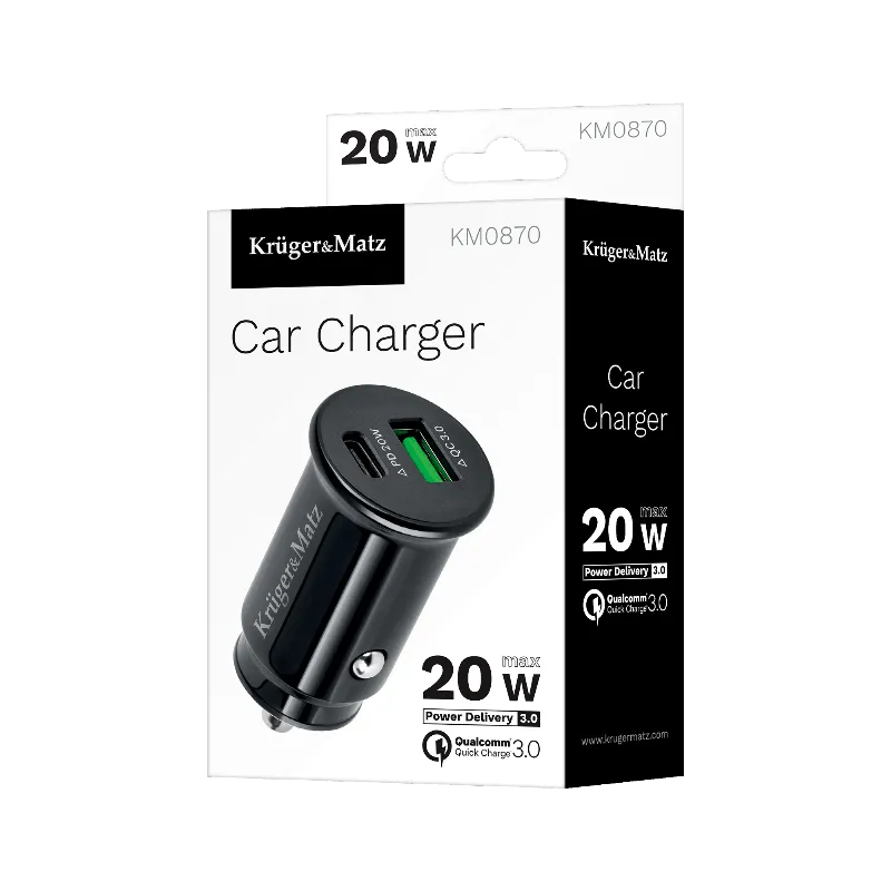 Incarcator Auto 2XUSB 3.1A QC 3.0 PD K M