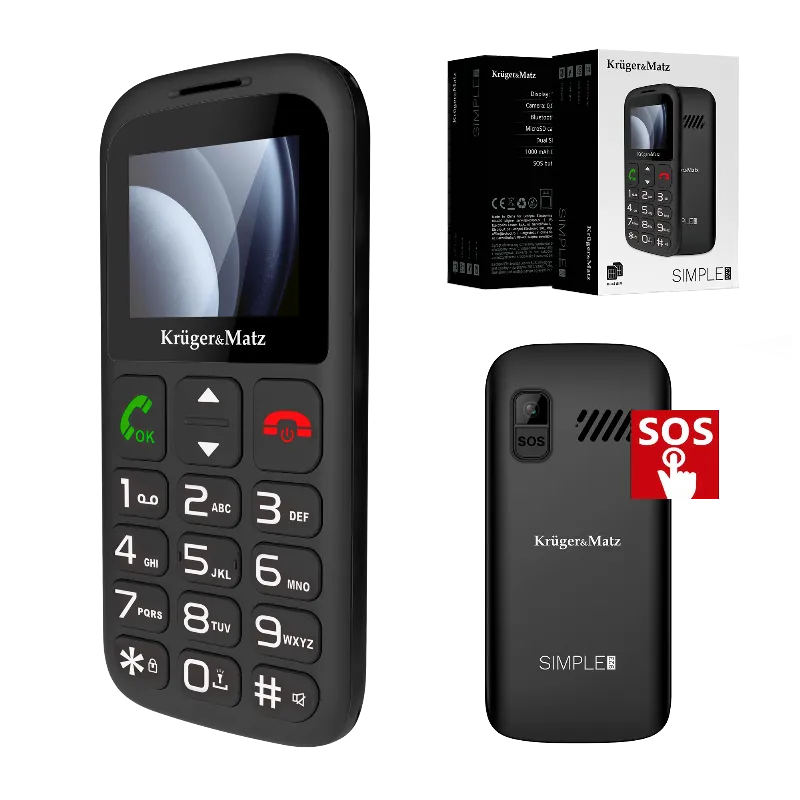 Telefon GSM Seniori Buton SOS Kruger Matz