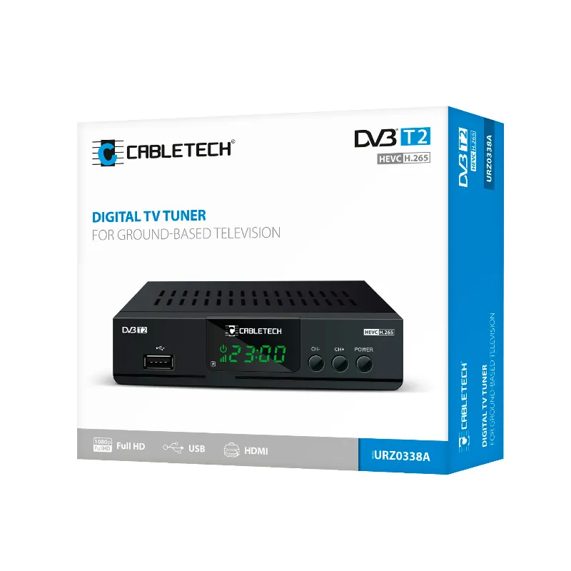 Tuner DVB-T2 H.265 HEVC LAN Cabletech