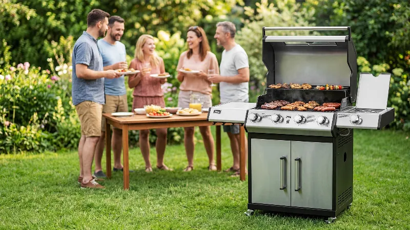 Grill Gaz 5 Arzatoare Bbq 5006 Master Grill Teesa