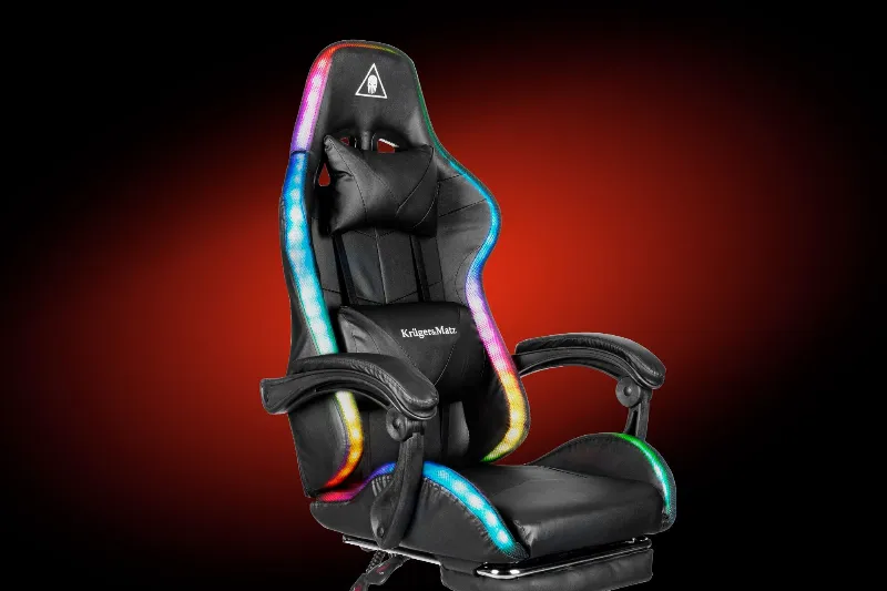 Scaun Gaming Gx-150 Negru LED Kruger Matz