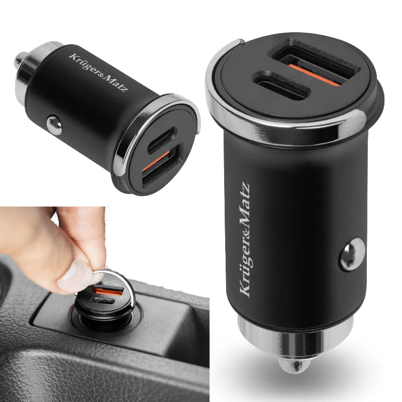 Incarcator Auto USB / Type C QC PD 30W Kruger Matz