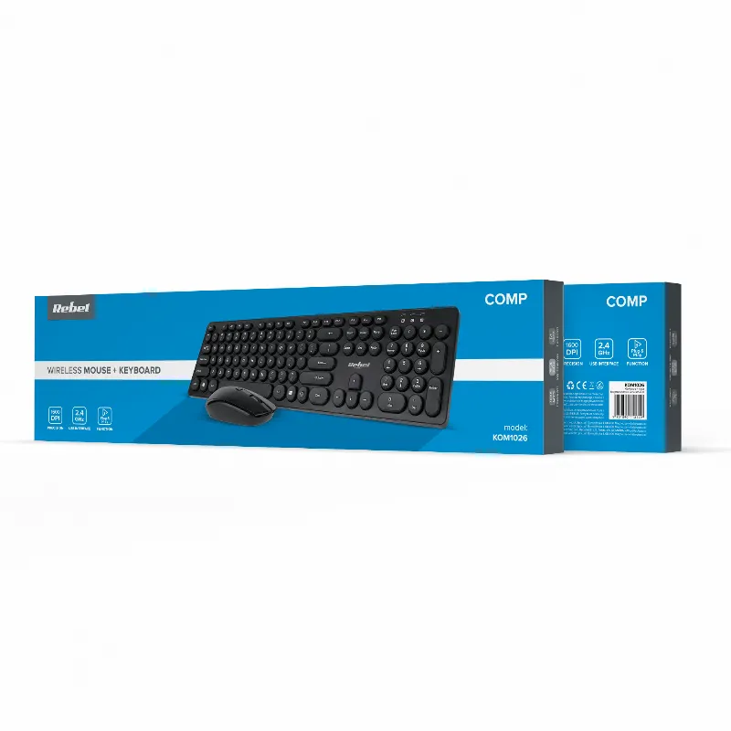 Kit Tastatura si Mouse Wireless WS400 Rebel