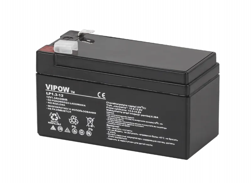 Acumulator Stationar AGM VRLA 12V 1.3AH Vipow