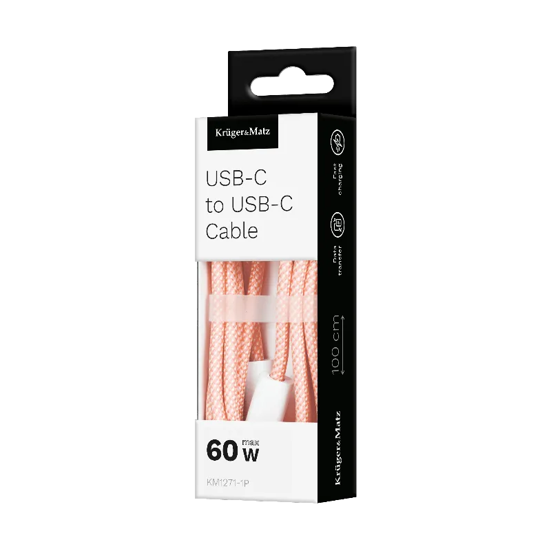 Cablu USB Tip C - USB Tip C 60 W 1.0 M Kruger Matz