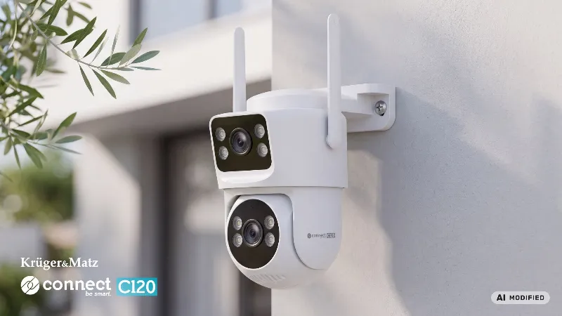 Camera Wifi Connect C120 4+4MPX Tuya Kruger Matz