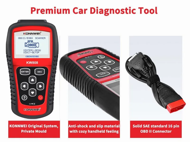 Multimetru Diagnoza Auto OBD2 KW808 Konnwei