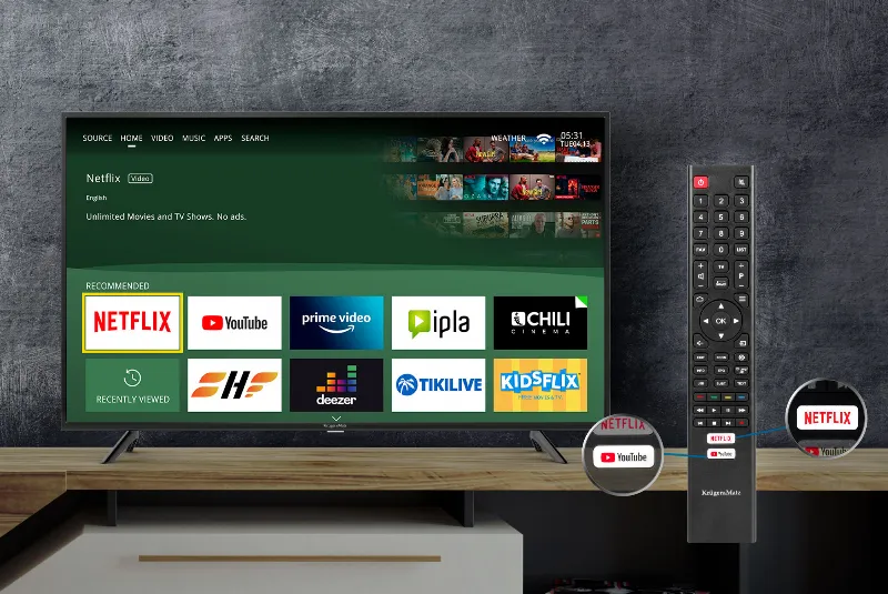 TV 4K Ultra HD Smart 65INCH 165CM Kruger Matz