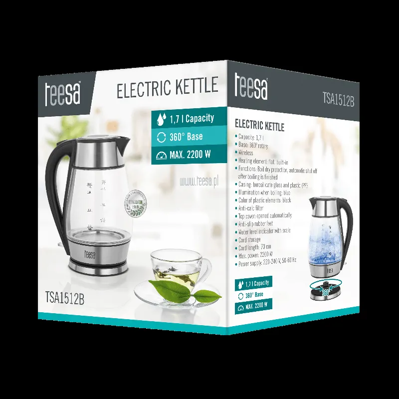 Fierbator Electric Cordless 1.7L Teesa