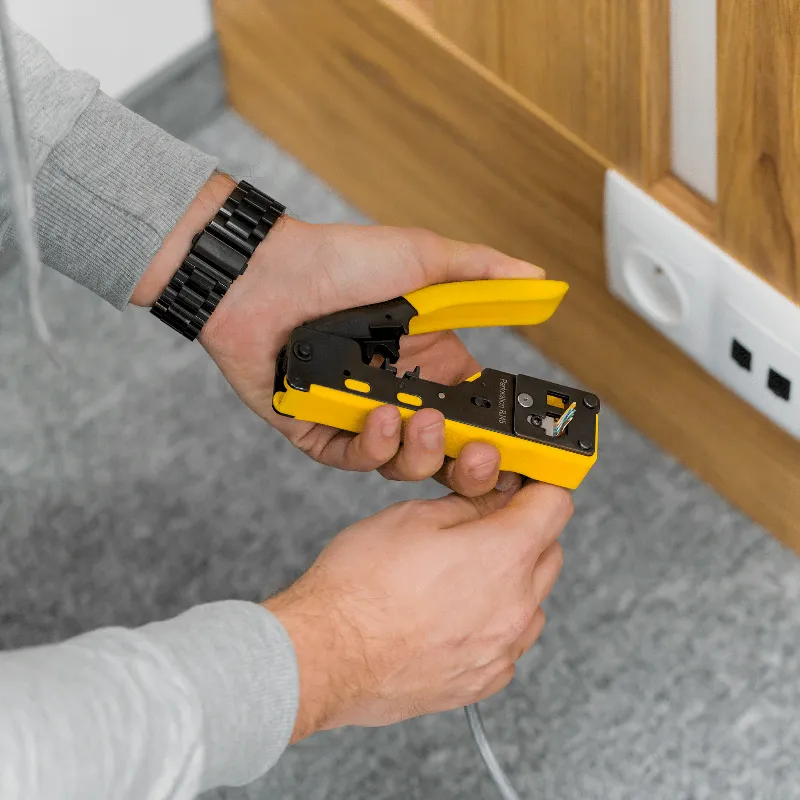Cleste Sertizare RJ45 RJ12 Pass-Through Rebel