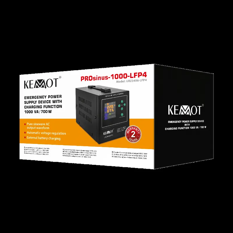 UPS Centrale Termice Sinus Pur 1000VA/700W 12V Kemot