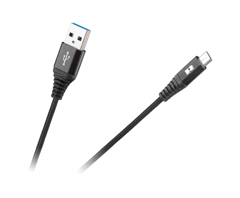 Cablu USB-Micro USB 0.5 Rebel Negru
