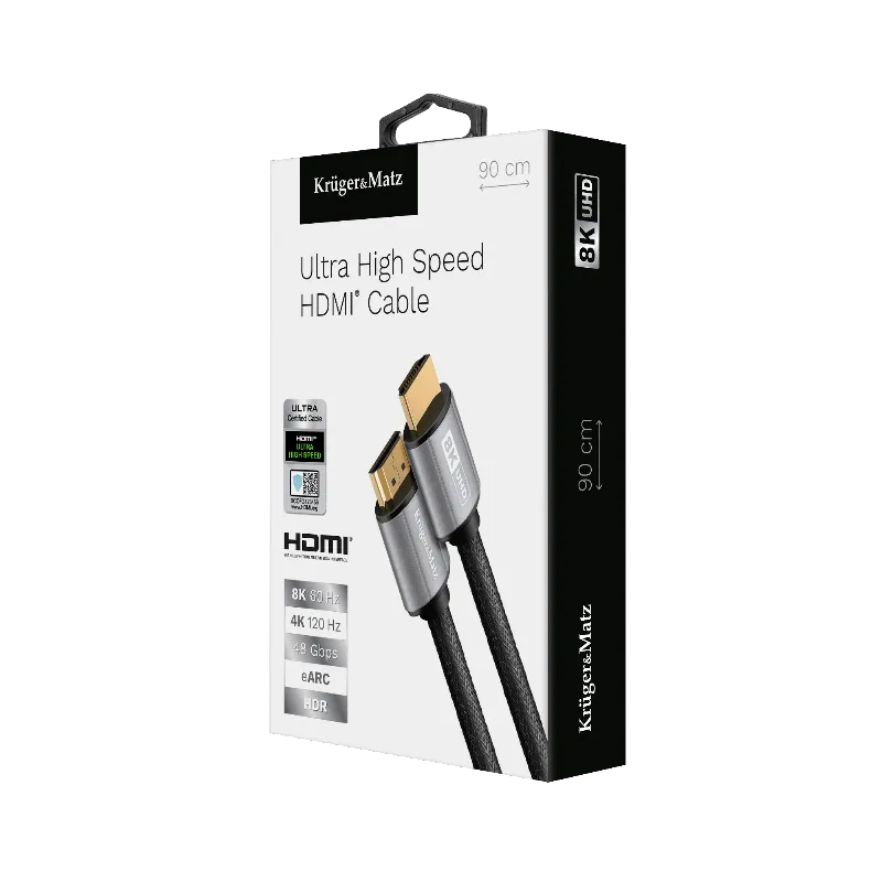 Cablu HDMI - HDMI 8K V 2.1 0.9M Kruger Matz
