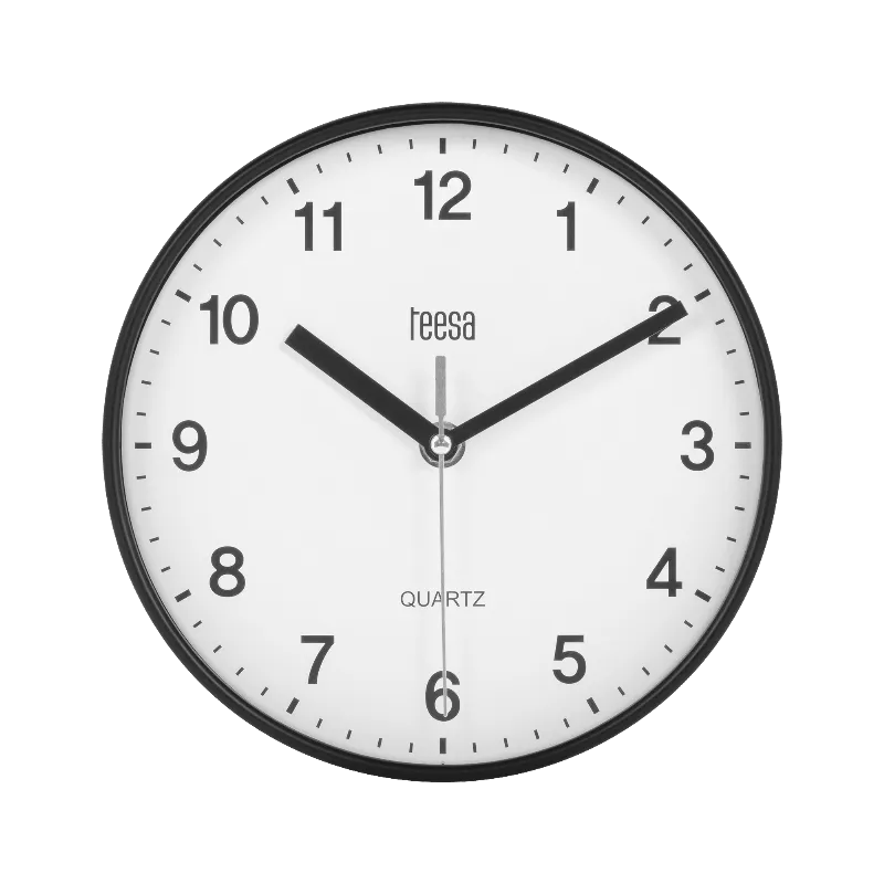 Ceas Perete 20CM Negru Teesa