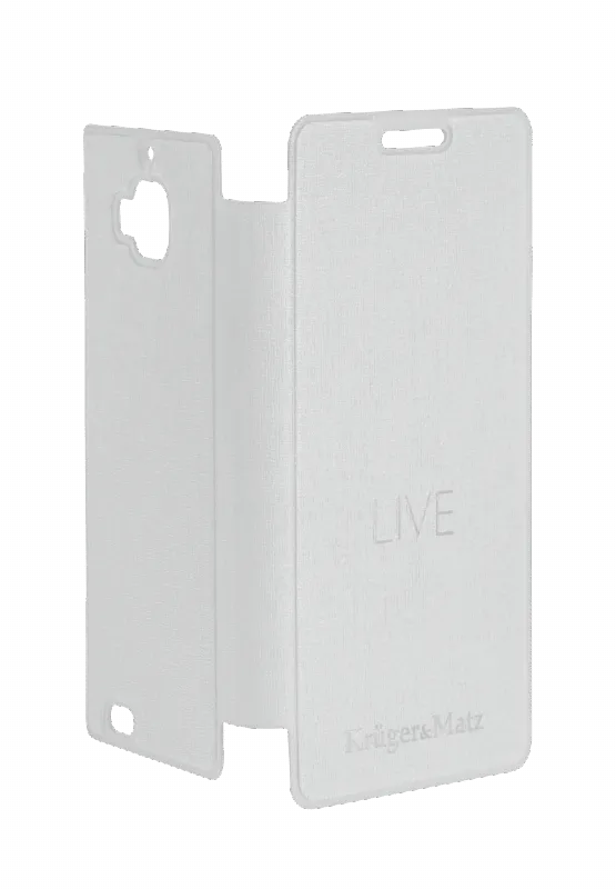 Flip Cover Alb Live Kruger Matz